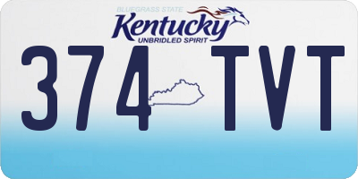 KY license plate 374TVT