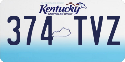 KY license plate 374TVZ