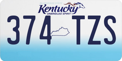 KY license plate 374TZS