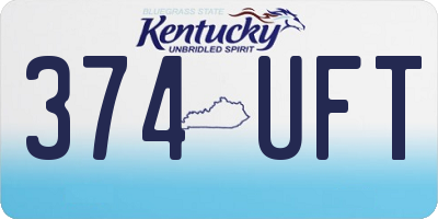 KY license plate 374UFT