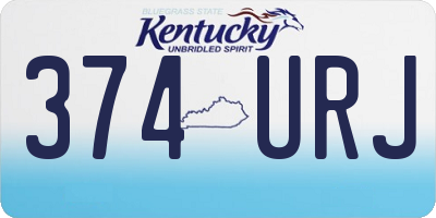 KY license plate 374URJ