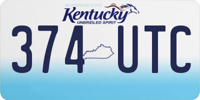 KY license plate 374UTC