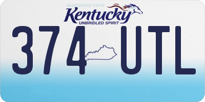 KY license plate 374UTL