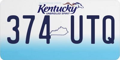 KY license plate 374UTQ