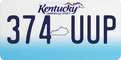 KY license plate 374UUP