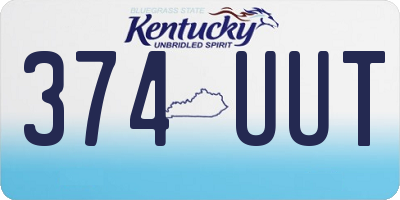 KY license plate 374UUT