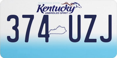 KY license plate 374UZJ