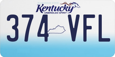 KY license plate 374VFL