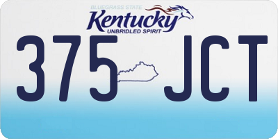 KY license plate 375JCT