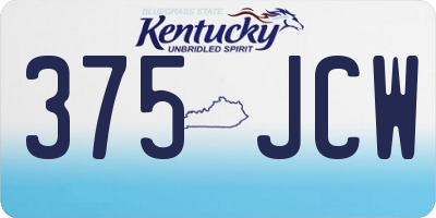 KY license plate 375JCW