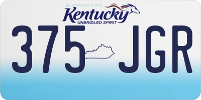 KY license plate 375JGR