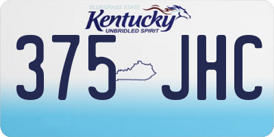 KY license plate 375JHC