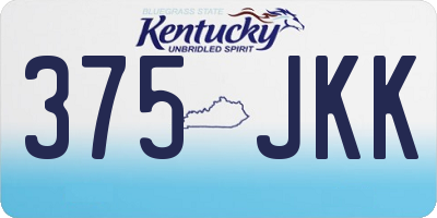 KY license plate 375JKK