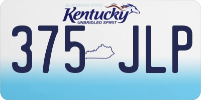 KY license plate 375JLP
