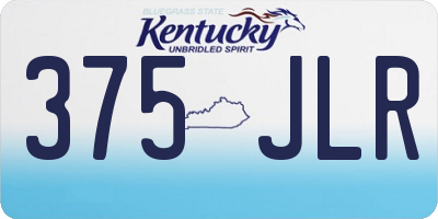 KY license plate 375JLR