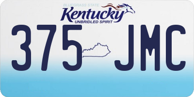 KY license plate 375JMC