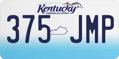 KY license plate 375JMP