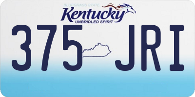 KY license plate 375JRI
