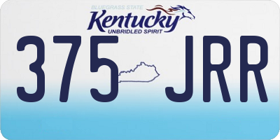 KY license plate 375JRR