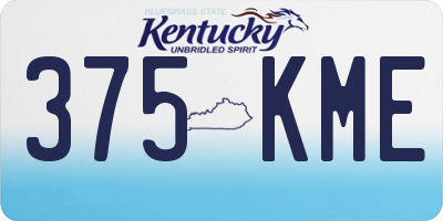 KY license plate 375KME