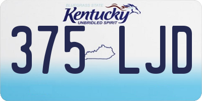 KY license plate 375LJD