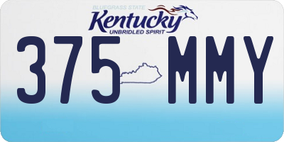 KY license plate 375MMY