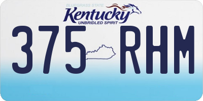 KY license plate 375RHM