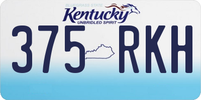 KY license plate 375RKH