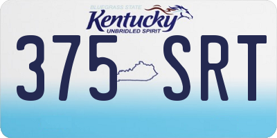 KY license plate 375SRT