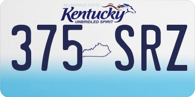 KY license plate 375SRZ