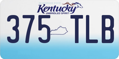 KY license plate 375TLB