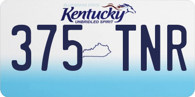 KY license plate 375TNR