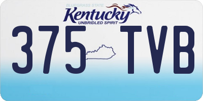 KY license plate 375TVB