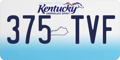 KY license plate 375TVF