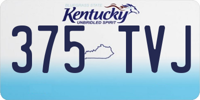 KY license plate 375TVJ