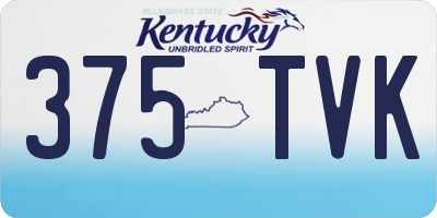 KY license plate 375TVK