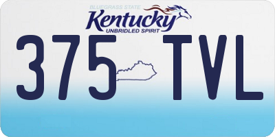 KY license plate 375TVL