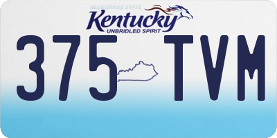 KY license plate 375TVM