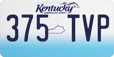 KY license plate 375TVP