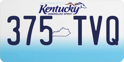 KY license plate 375TVQ