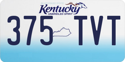 KY license plate 375TVT