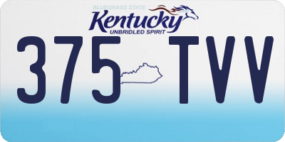KY license plate 375TVV