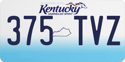 KY license plate 375TVZ