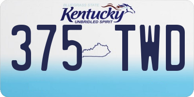 KY license plate 375TWD