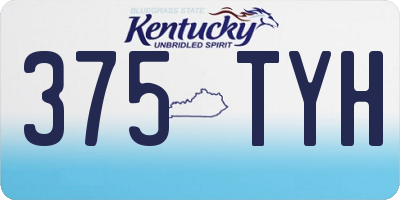 KY license plate 375TYH