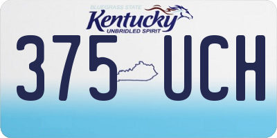 KY license plate 375UCH