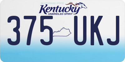 KY license plate 375UKJ