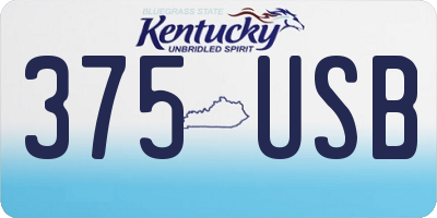 KY license plate 375USB