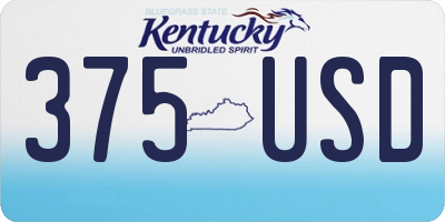 KY license plate 375USD
