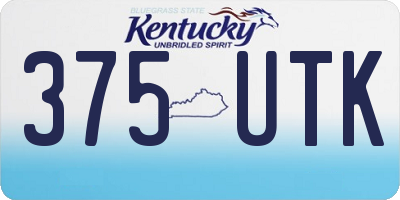 KY license plate 375UTK